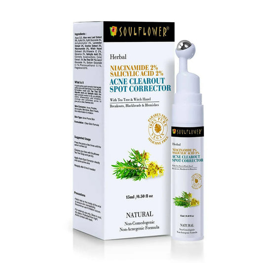 Soulflower Niacinamide 2% Face Serum for Acne Corrector & Marks