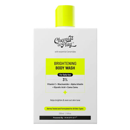 Chemist At Play Brightening Body Wash for Reduces Fades Dark Spots, Evens out Skin Tone Vitamin C with Camu Camu