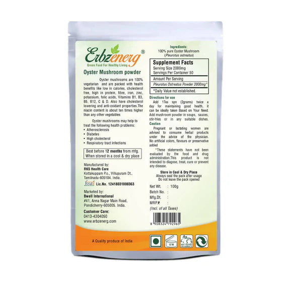 Erbzenerg Mushroom Powder - 100 gm