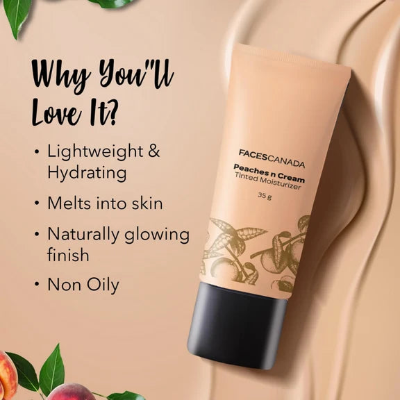 Faces Canada Peaches N Cream Tinted Moisturizer - Honey Beige 03 - 35 gm