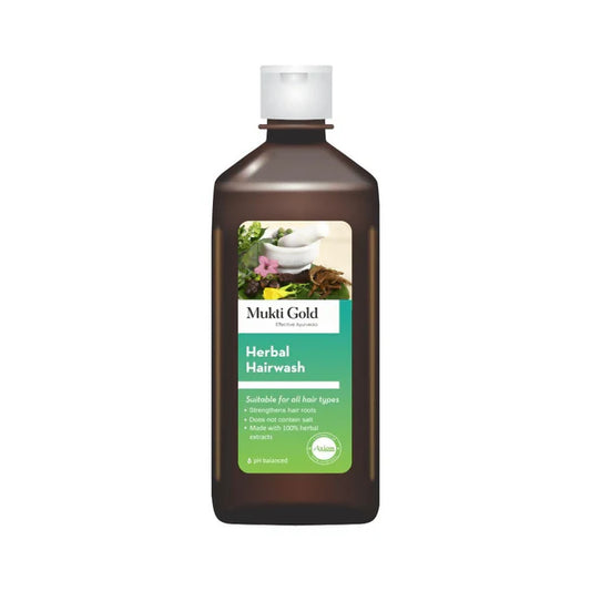 Axiom Mukti Gold Herbal Hair Wash (Flip Top) - 400 ml