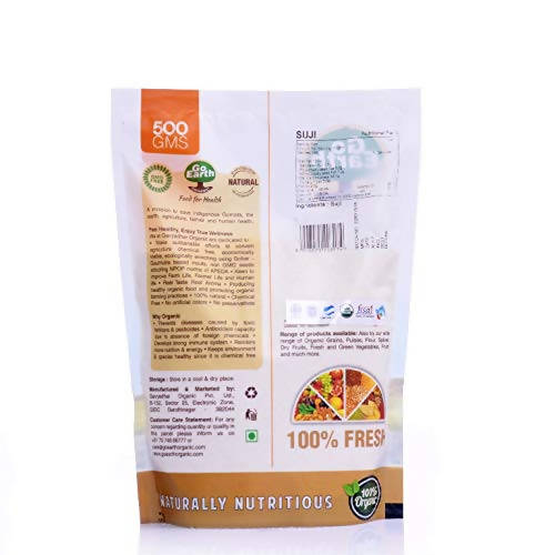 Go Earth Suji (Semolina) - 500 gm