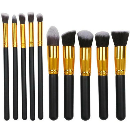 Favon Pack of 10 Professional Makeup Brushes - Combo