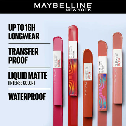 Maybelline New York Super Stay Matte Ink Liquid Lipstick - 25 Heroine - 5 ml