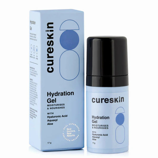 Cureskin Hydration Gel with Hyaluronic Acid, Aquaxyl, Aloe - 17 gm