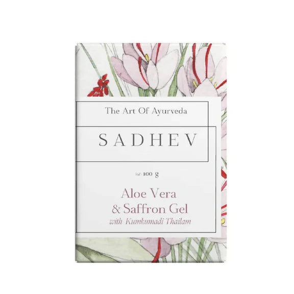 Sadhev Aloe Vera & Saffron Gel With Kumkumadi Thailam - 100 gm