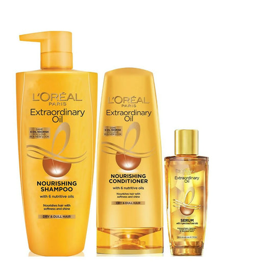 L'Oreal Paris Extraordinary Oil Hair Combo For Shiny & Frizz Free Hair