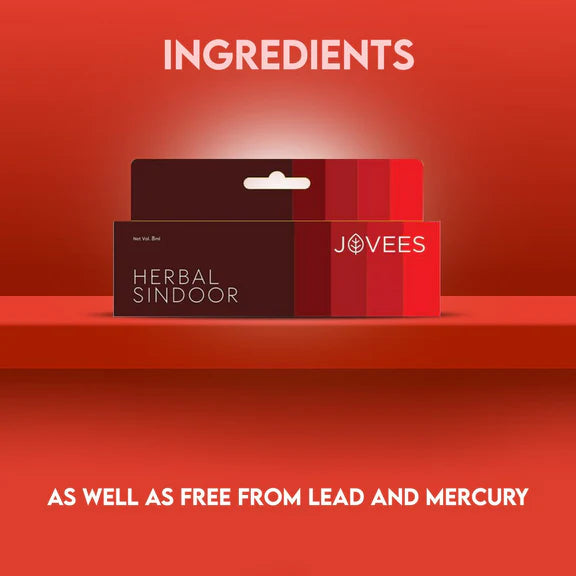 Jovees Sindoor Maroon Rich Color Quick Drying, Long Lasting - 5 ml