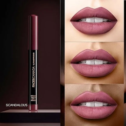 Faces Canada Ultime Pro Hd Intense Matte Lipstick + Primer - Scandalous (Nude) - 1.4 gm