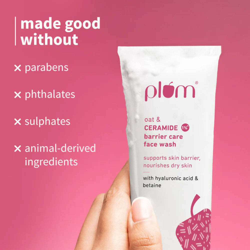Plum Oat & 1% Ceramide Barrier Care Face Wash - 100 ml