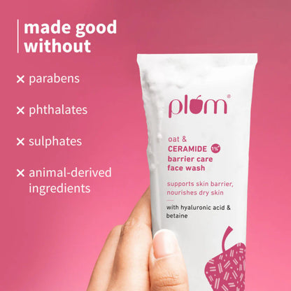 Plum Oat & 1% Ceramide Barrier Care Face Wash - 100 ml