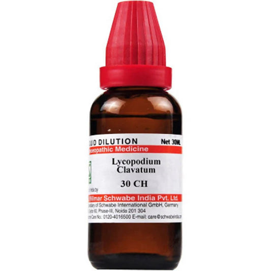 Dr. Willmar Schwabe India Lycopodium Clavatum Dilution -30 CH