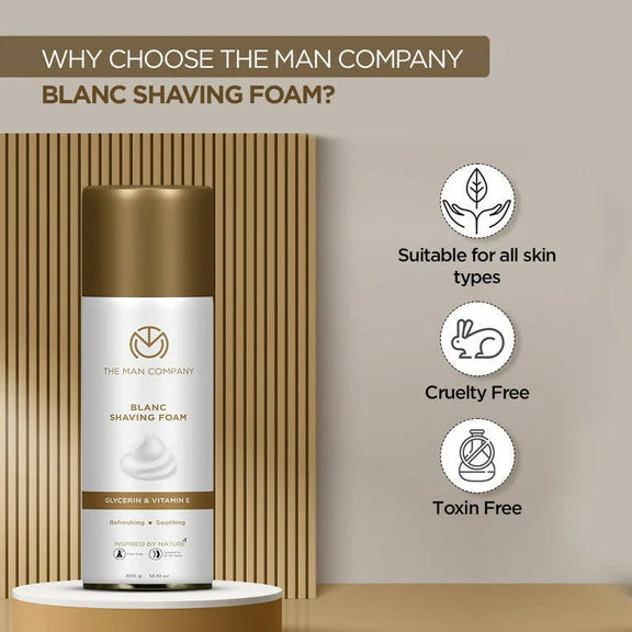 The Man Company Blanc Shaving Foam - 400 gm