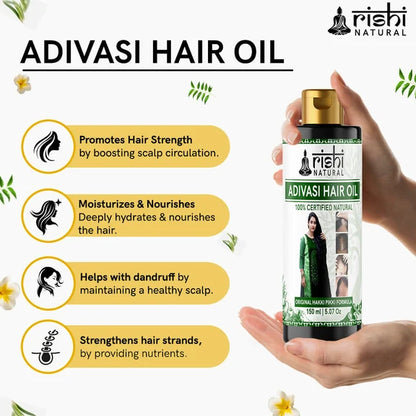 Rishi Natural Adivasi Hair Oil - 150 ml