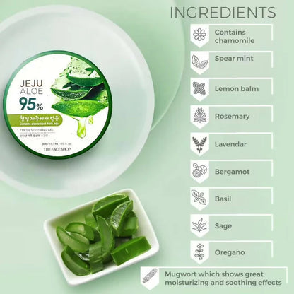 The Face Shop Jeju Aloe Fresh Soothing Gel - Korean Skincare - 300 ml