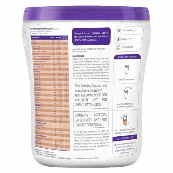 Celevida Liv Nutrition Health Drink - Chocolate Flavor - 400 gm
