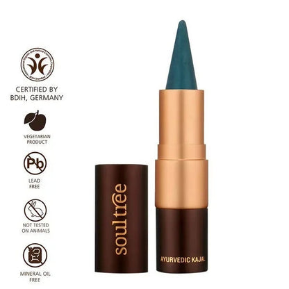 Soultree Ayurvedic Caribbean Teal Kajal - 3 gm