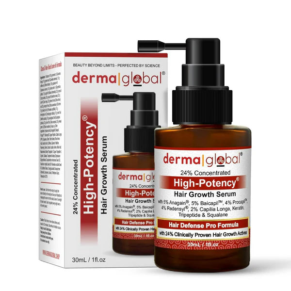 Derma Global High Potency Hair Growth Serum - 30 ml - Pack of 1