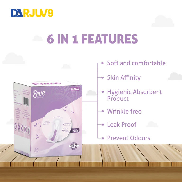 Herbs & Hills Eeve Anion Sanitary Napkin Extra Large - 10 pads