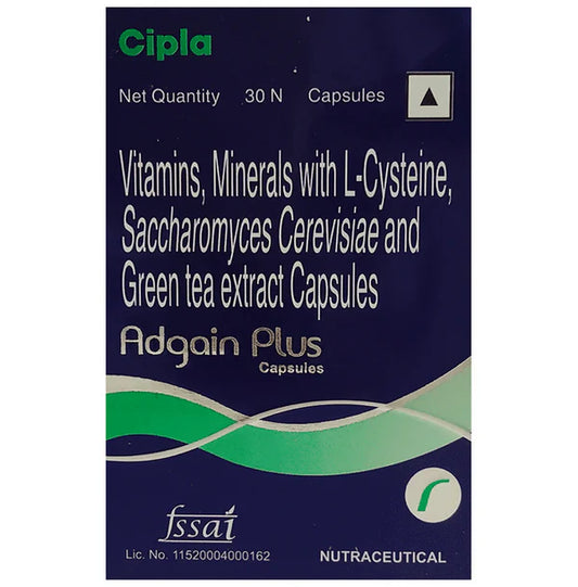 Cipla Adgain Plus Healthy Hair Capsules - 30 caps