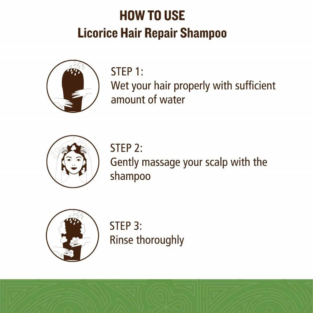 Soultree Licorice Hair Repair Shampoo With Strengthening Bhringraj - 250 ml