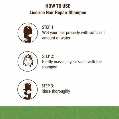 Soultree Licorice Hair Repair Shampoo With Strengthening Bhringraj - 250 ml