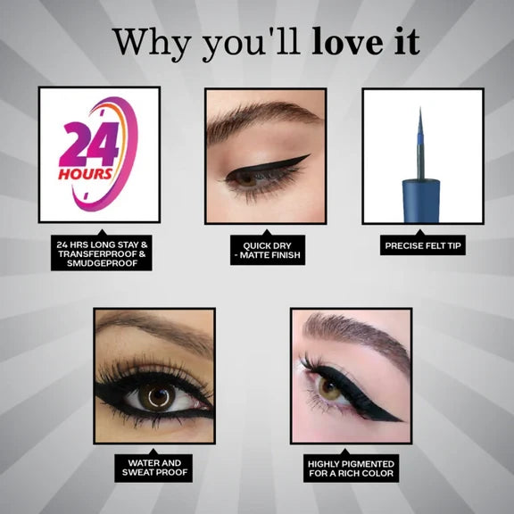 Faces Canada Ultime Pro Matte Play Eyeliner - Black - 2.5 ml