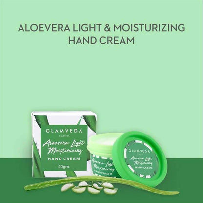 Glamveda Aloevera Light Moisturizing Hand Cream - 40 gm