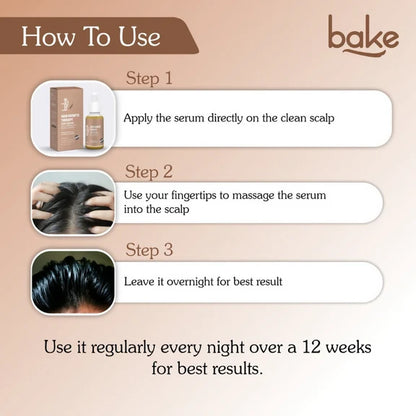 Bake Pure Rosemary Oil Hair Serum with Anagain & Biotin - 50 ml