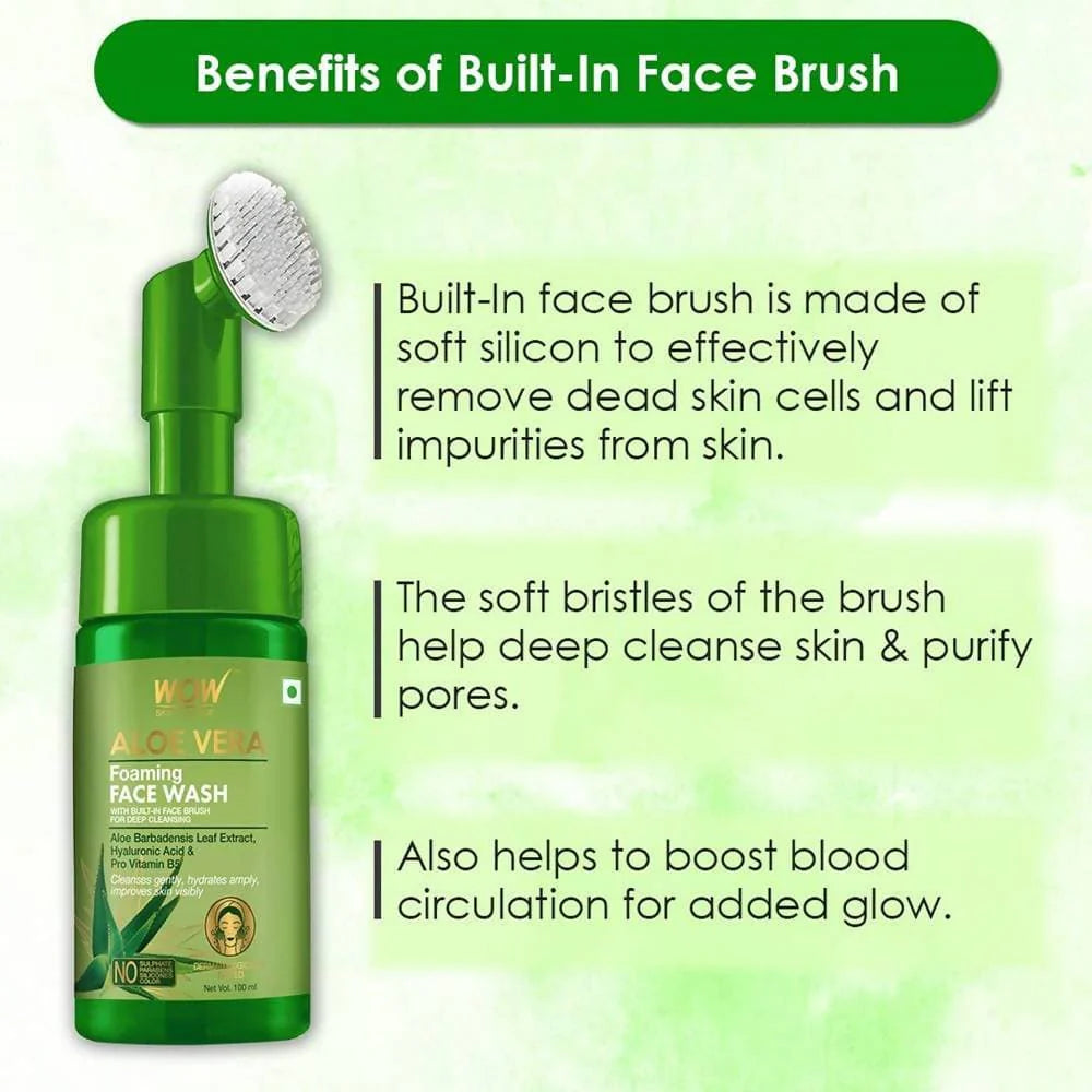 Wow Skin Science Aloe Vera Foaming Face Wash
