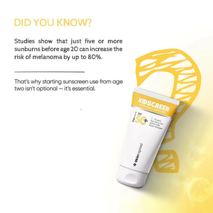 SkinInspired Kidscreen 100% Mineral Sunscreen SPF 50+ PA++++ - 50 gm