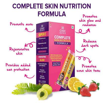 Chicnutrix Glow + Super C ??Glutathione & Vitamin C Tablets
