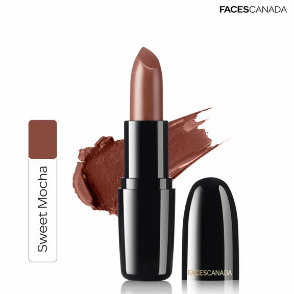 Faces Canada Creme Finish Lipstick - Sweet Mocha 22 - 4 gm
