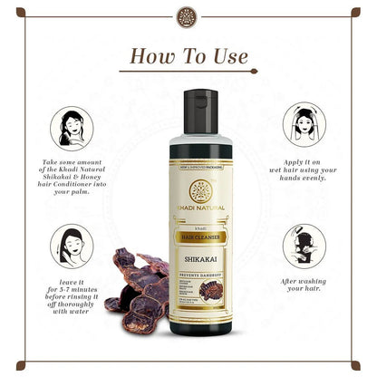 Khadi Natural Shikakai Herbal Hair Cleanser - 210 ml