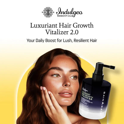 Indulgeo Essentials Luxuriant Hair Vitalizer 2.0 - Non Oily Serum For Hair Growth - 50 ml