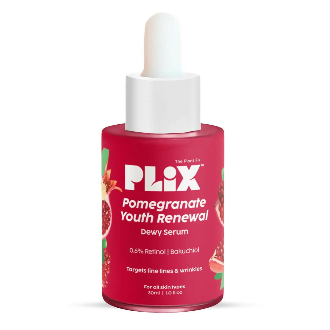 PLIX The Plant Fix Pomegranate Youth Renewal 0.6% Retinol & 0.2% Bakuchi Oil Face Serum