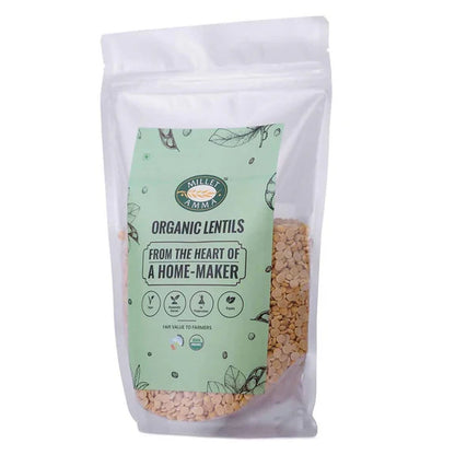 Millet Amma Organic Lentils Toor Dal - 500 gm