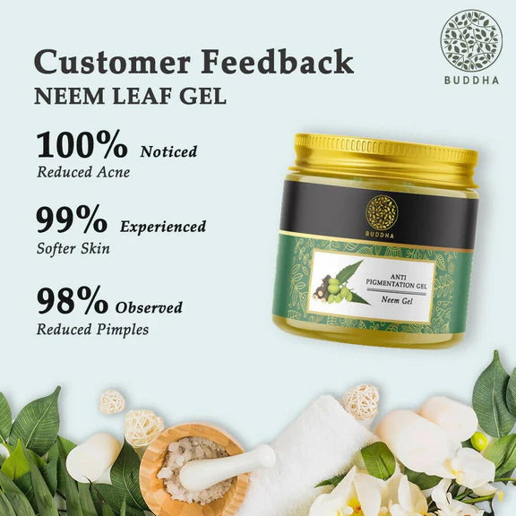 Buddha Natural Anti Pigmentation Gel -For Reducing Pigmentation, Lighten Blemishes & Dark Spots - 100 gm