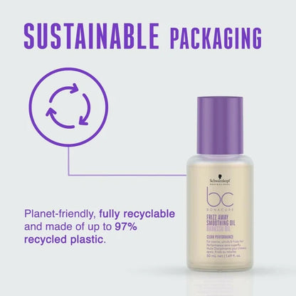 Schwarzkopf Professional Bonacure Frizz Away Smoothing Oil with Babassu Oil - 50 ml
