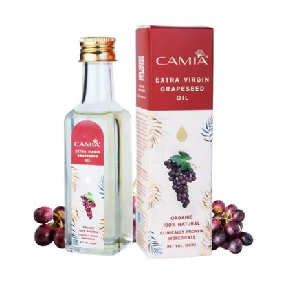 Camia Organic Extra Virgin Cold Pressed Grapeseed Oil - 100 ml