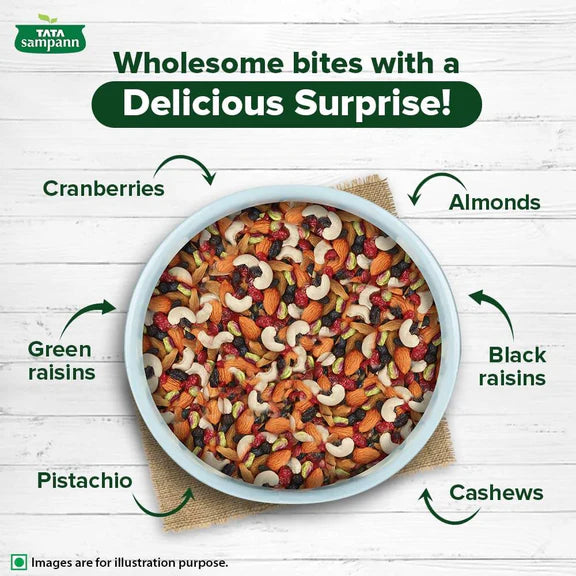 Tata Sampann Dry Fruits & Nuts Mix - 200 gm