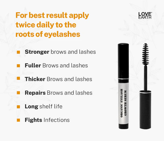 Love Earth Organic Eyelash Growth Serum - 5 ml