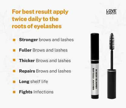 Love Earth Organic Eyelash Growth Serum - 5 ml