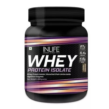 Inlife Whey Protein Isolate Powder - 400 gm