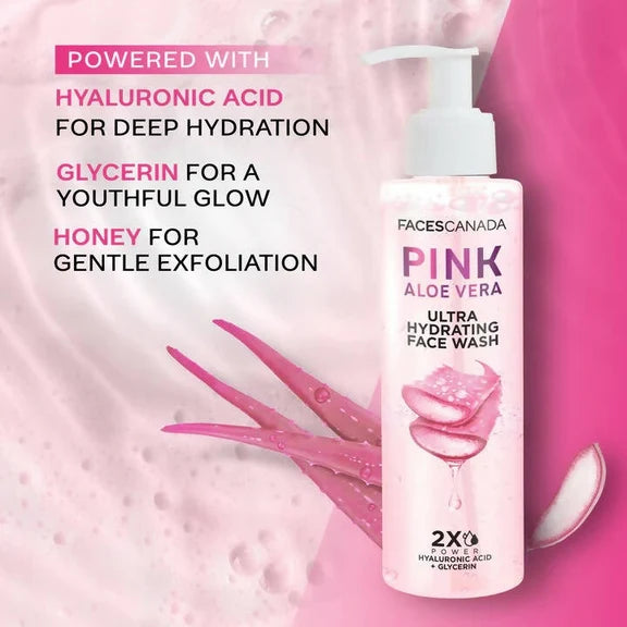 Faces Canada Pink Aloe Vera Ultra Hydrating Face Wash - 100 gm