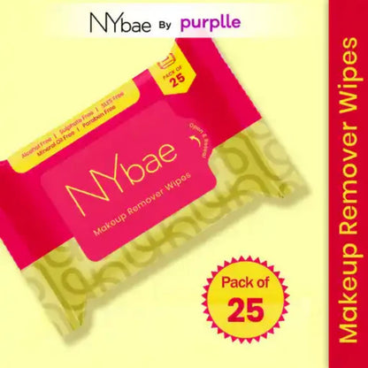 NY Bae Makeup Remover Wipes - 25 wipes