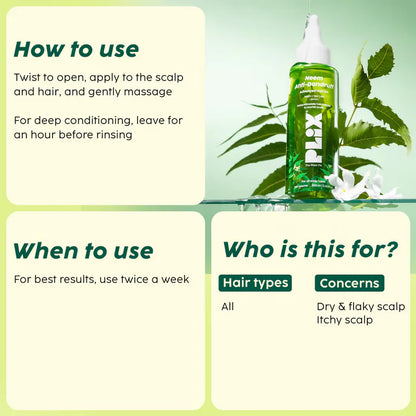 PLIX The Plant Fix Neem Anti-Dandruff Advanced Hair Oil - 100 ml