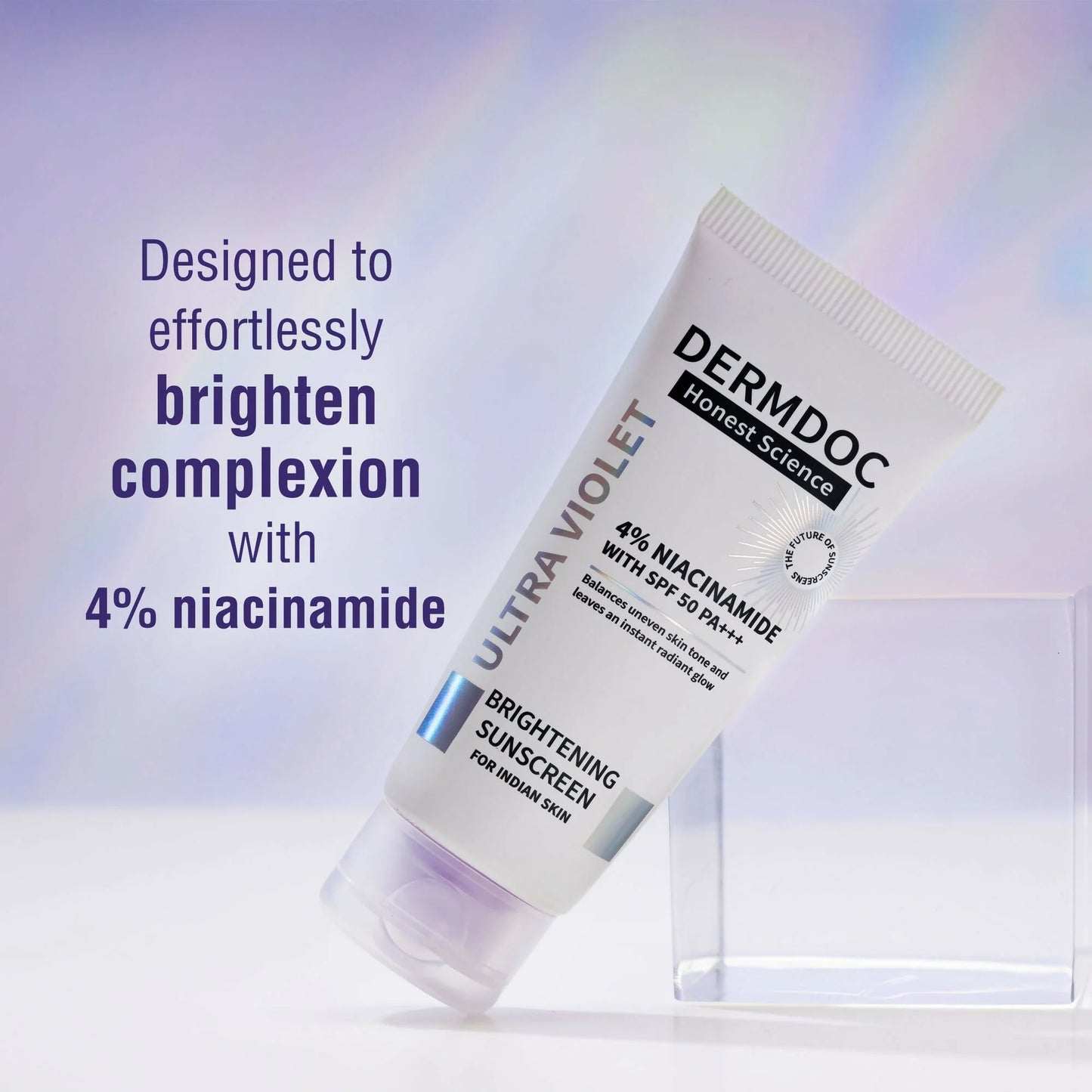 Dermdoc 4% Niacinamide With Spf 50 Pa +++ Brightening Sunscreen - 60 gm
