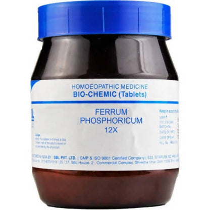 SBL Homeopathy Ferrum Phosphorica Biochemic Tablets -6X