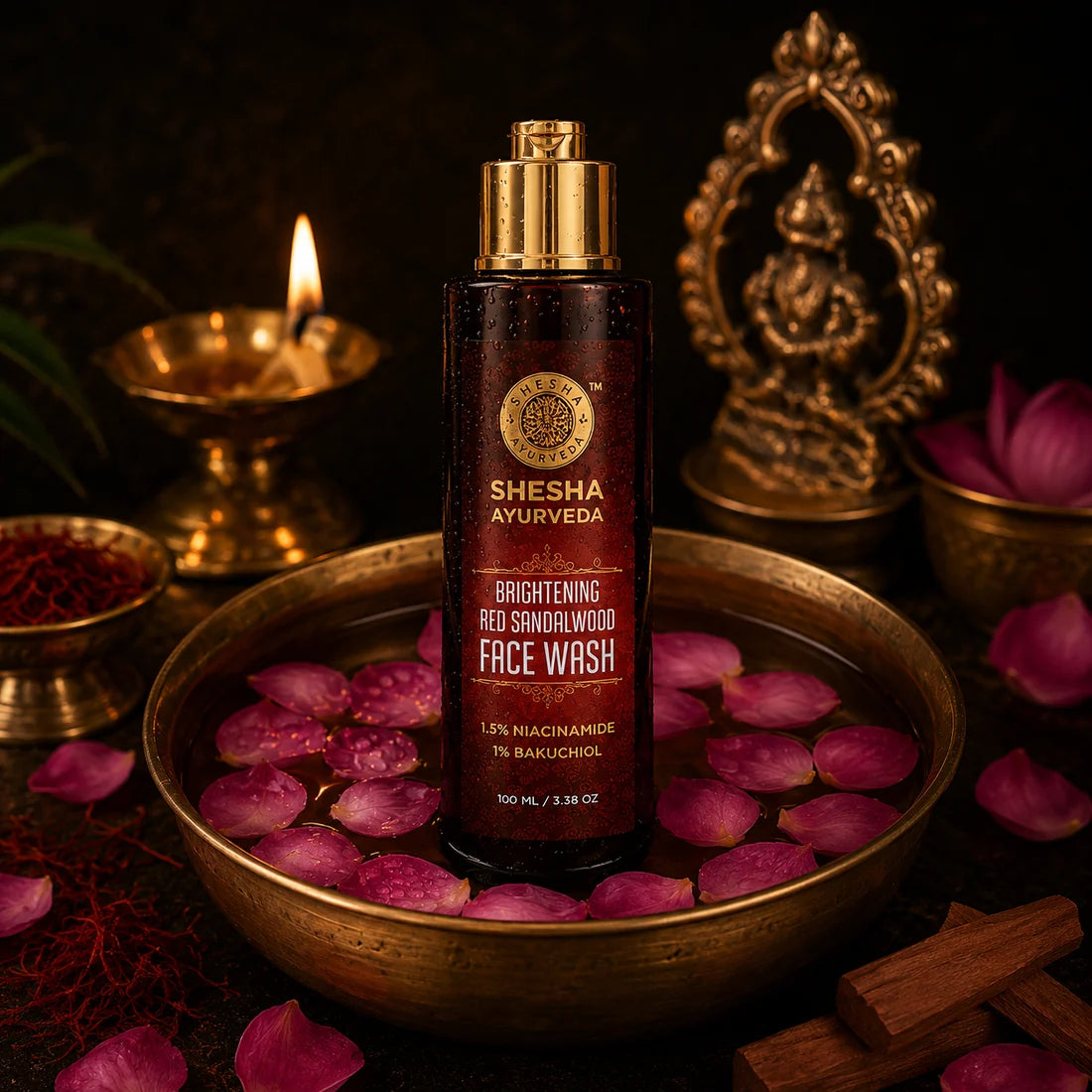Hydrate, Tone & Cleanse Trio | Aloe Vera Gel + Pure Rose Water + Red Sandalwood Face Wash